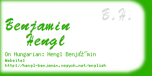 benjamin hengl business card